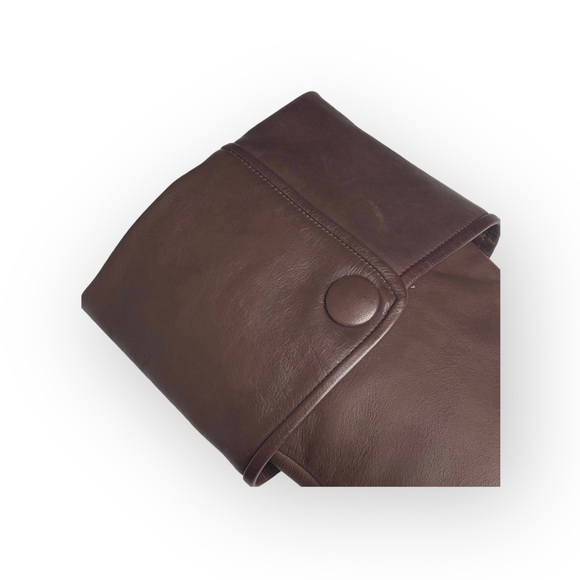 Luxe: new Goldenbleu ♔ Carly Fold Over Wedge Heel Tall Leather Boots ♔ Taupe ♔ - Picture 8 of 16